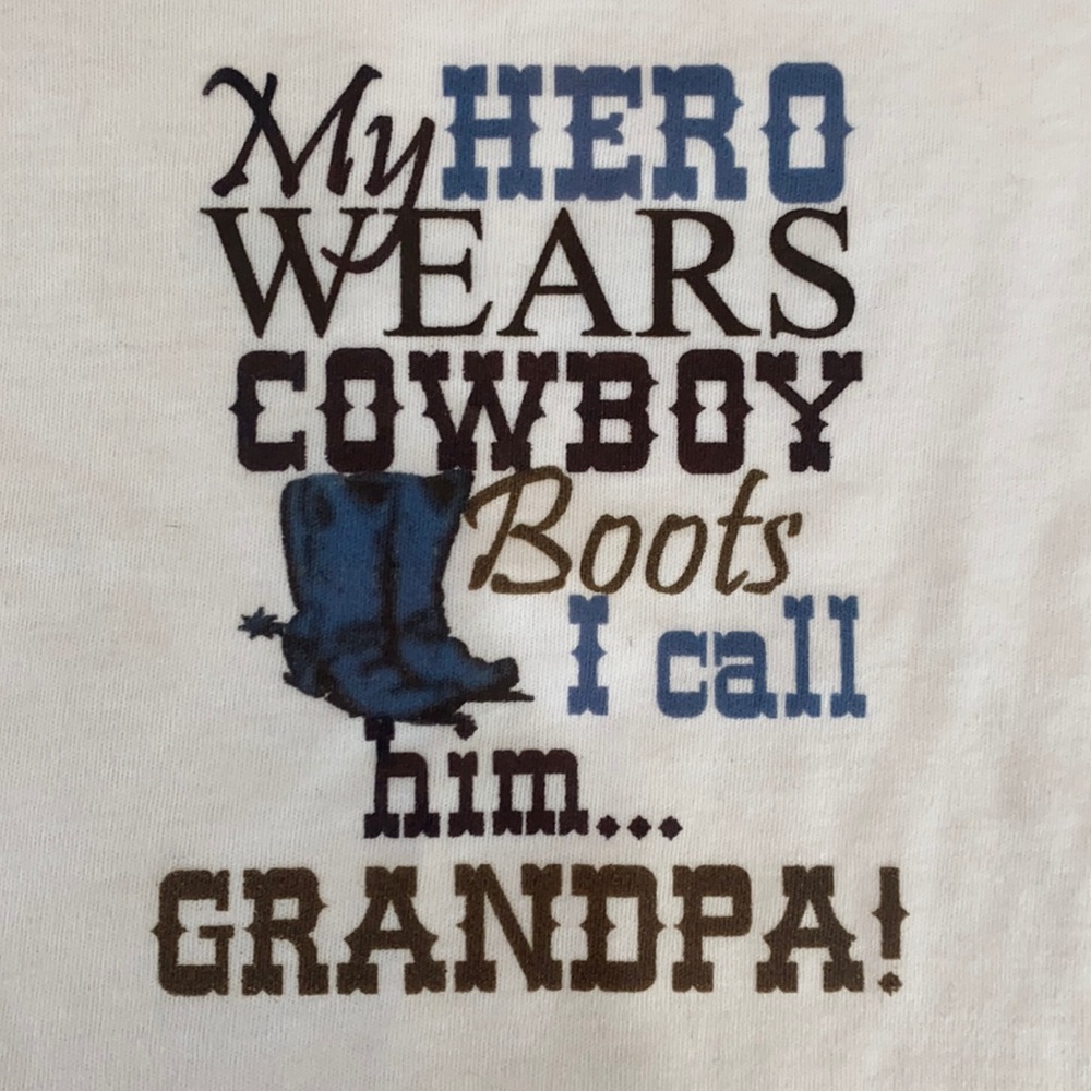 NWT Cowboy Grandpa Onesie  12M